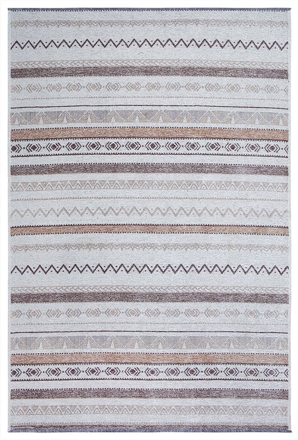 Alfa Rich Inc - Wholesale Area Rug - Eclectic Gray Beige Washable Area Rugs6