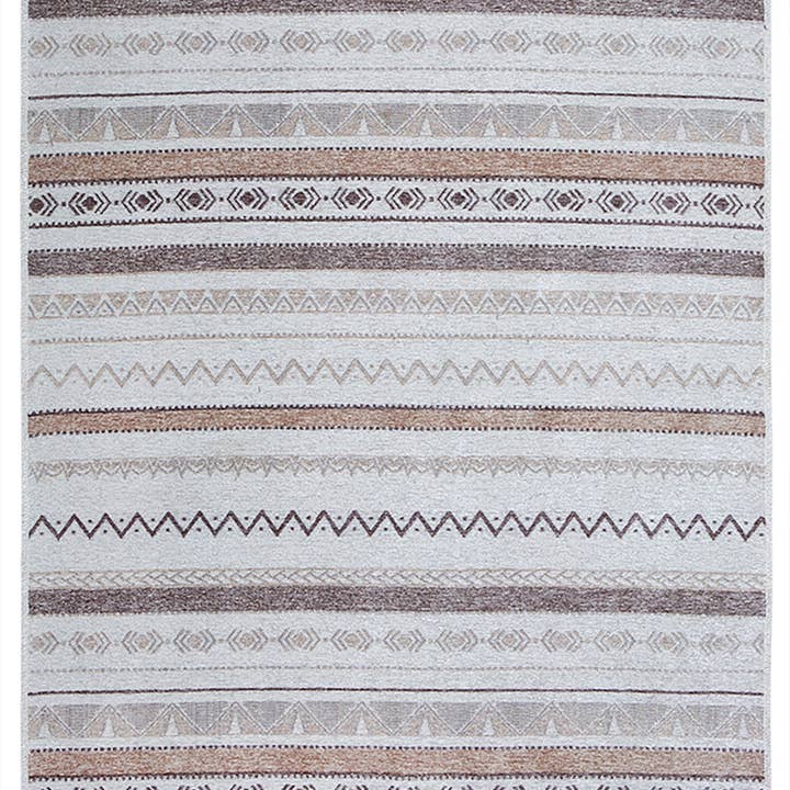 Alfa Rich Inc - Wholesale Area Rug - Eclectic Gray Beige Washable Area Rugs6