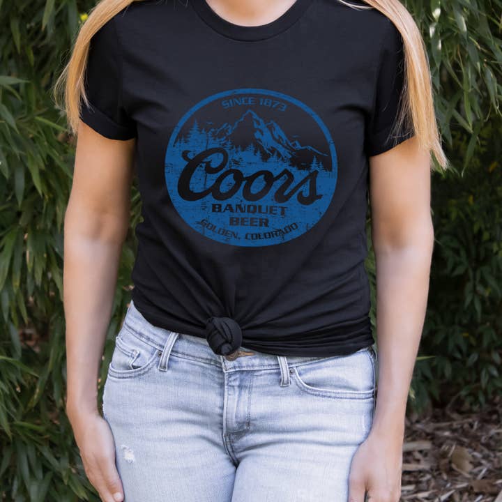 Dakota Soul Tees - Wholesale Screen Printed T-Shirt - Women's - Coors Banquet Beer Shirt | Coors Beer Shirt | Rodeo Tee2