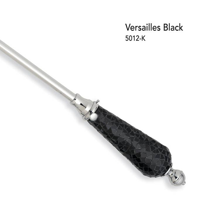 Versailles Onyx Black w/Chrome — Elegantes nachfüllbares Feuerzeug für den Großhandel von Social Lighters