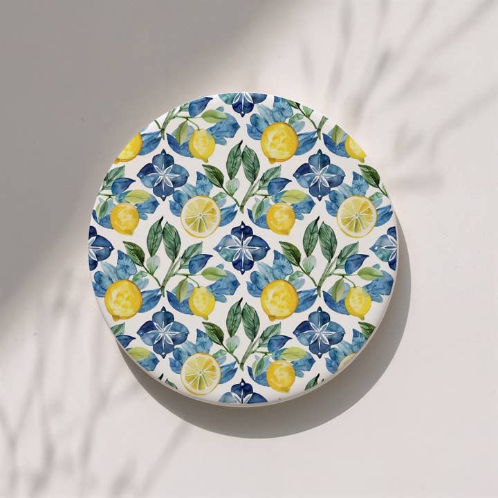 Gia Roma - Wholesale Decorative Tabletop Object - Blue Country Coaster Elegant Grandmillennial Blue Home Decor66