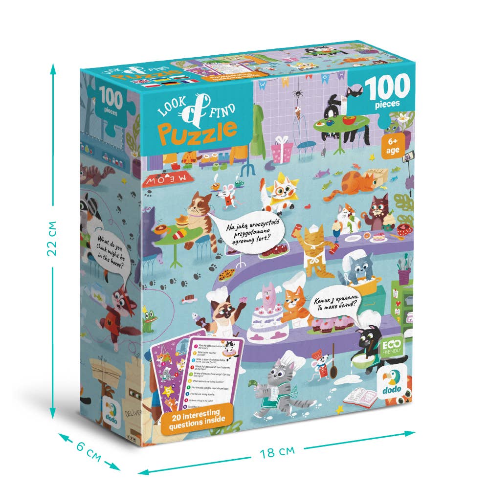 DoDo Brand - Wholesale Puzzle - Kids - Interactive Puzzle For Kids - Look & Find Kitty3