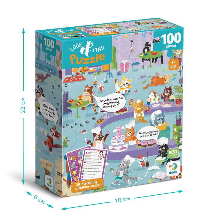 DoDo Brand - Wholesale Puzzle - Kids - Interactive Puzzle For Kids - Look & Find Kitty3