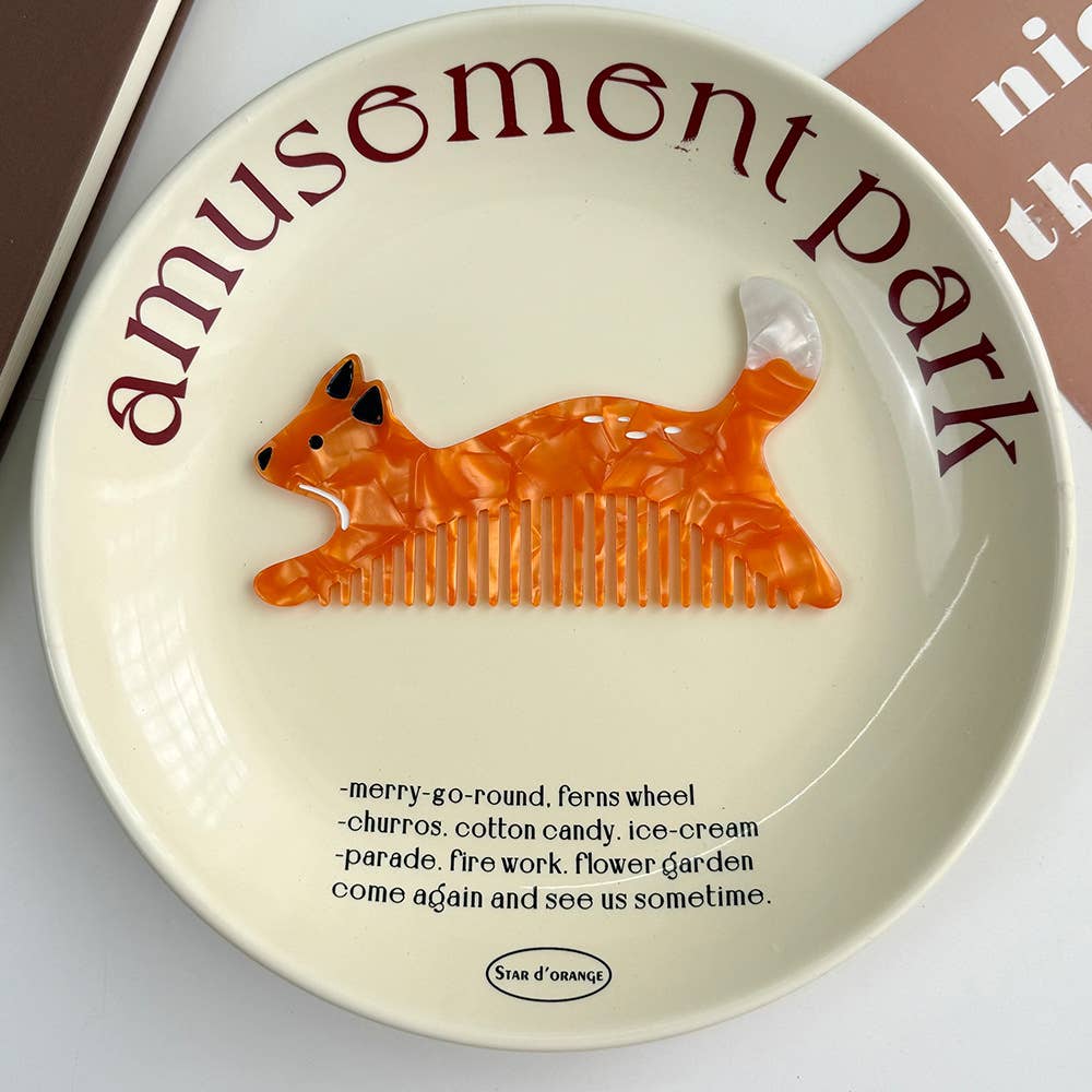 SoapElenGlen – Großhandel Haarbürste/Kamm – Verspielte Tier-Acetat-Kämme, tragbare Gemüse-Haarwerkzeuge1