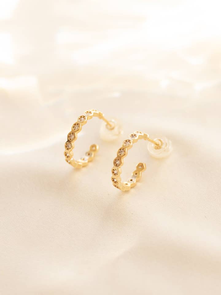 Honeycomb Hoops for wholesale by falling for dainty