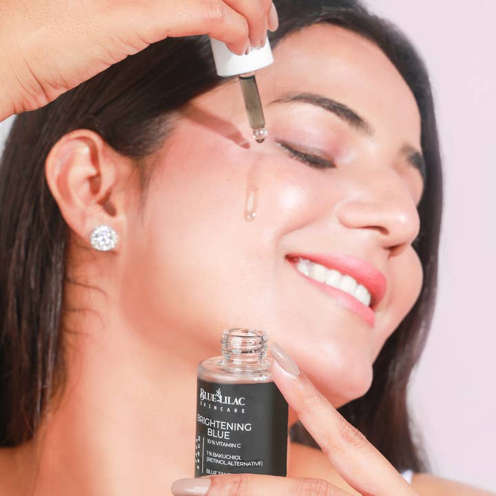 Blue Lilac Skincare - Wholesale Facial Serum/Concentrate - Brightening Blue - Planted Based Retinol Alternative Serum3