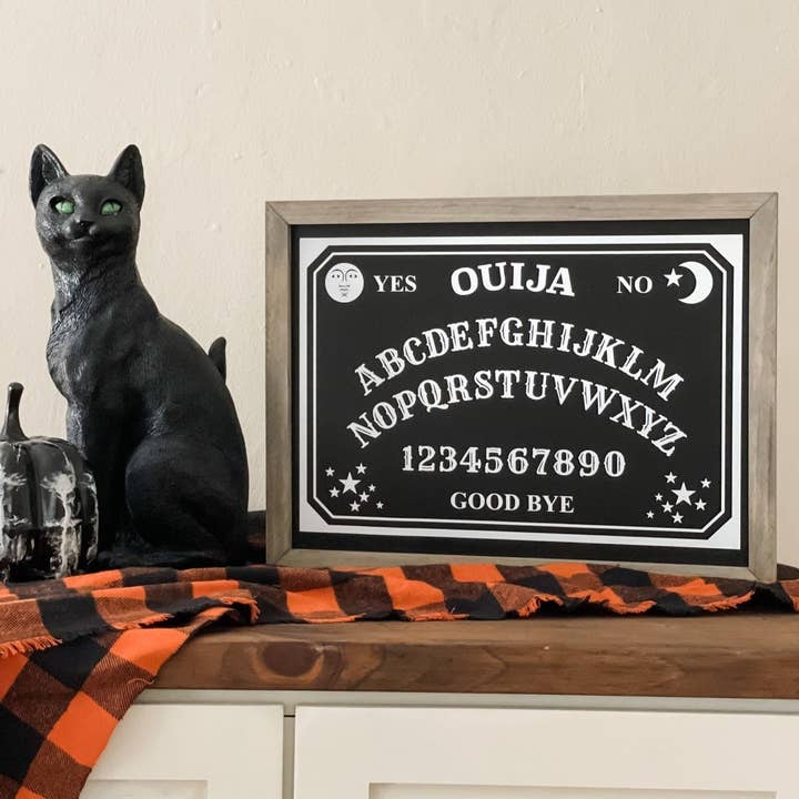 Ouija Board Sign, Halloween Sign, Spooky Signs for wholesale by Rustic Culture