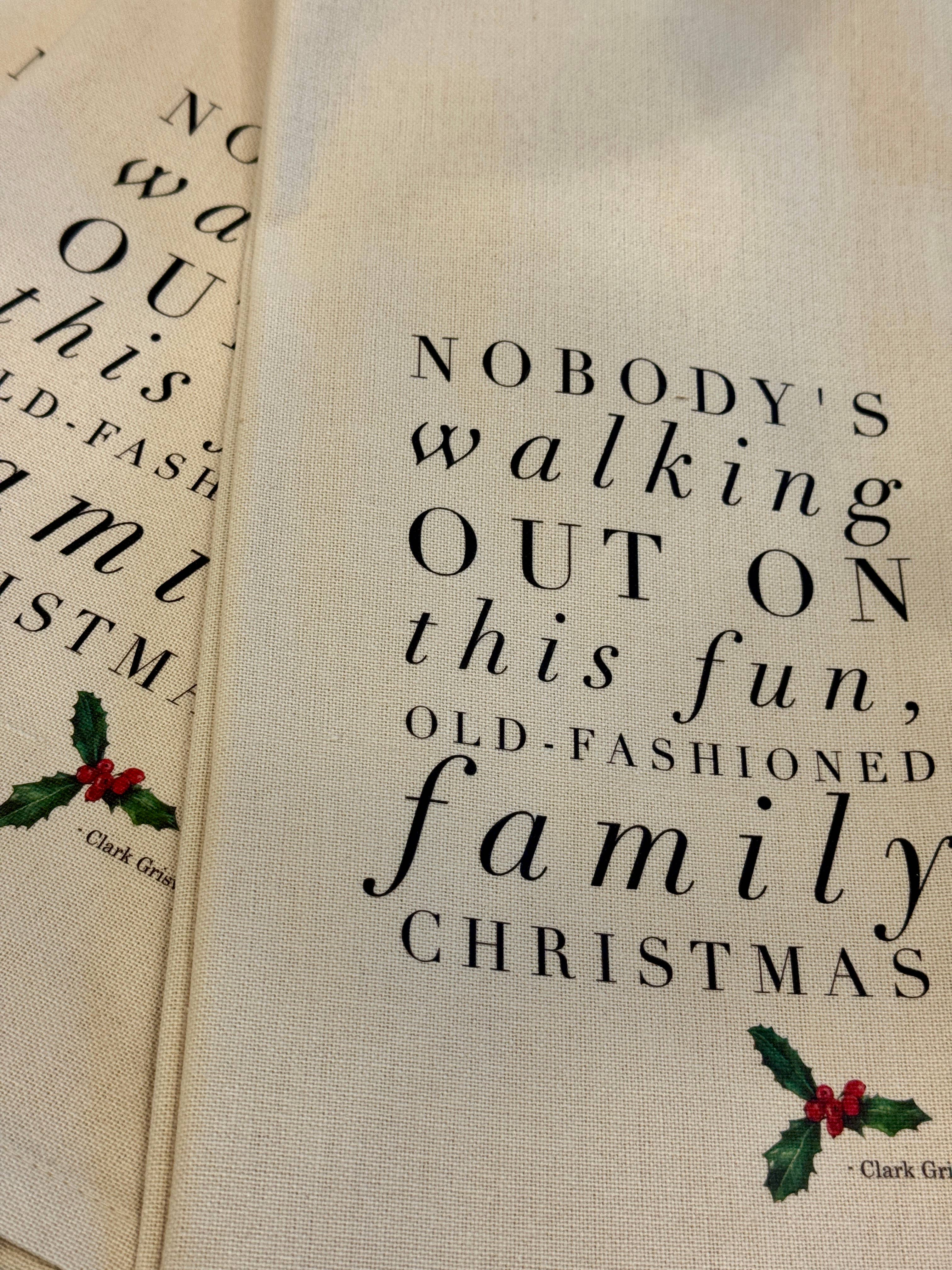 Monahan Papers - Wholesale Tea Towel - Nobody's Walking Out Tea Towel - Q62TT2