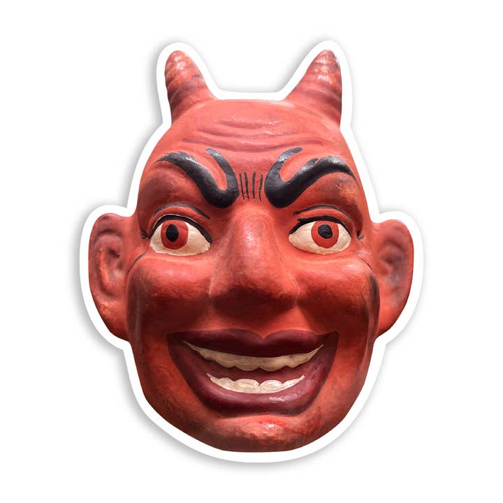 Devil Vinyl Sticker for wholesale by The Mincing Mockingbird