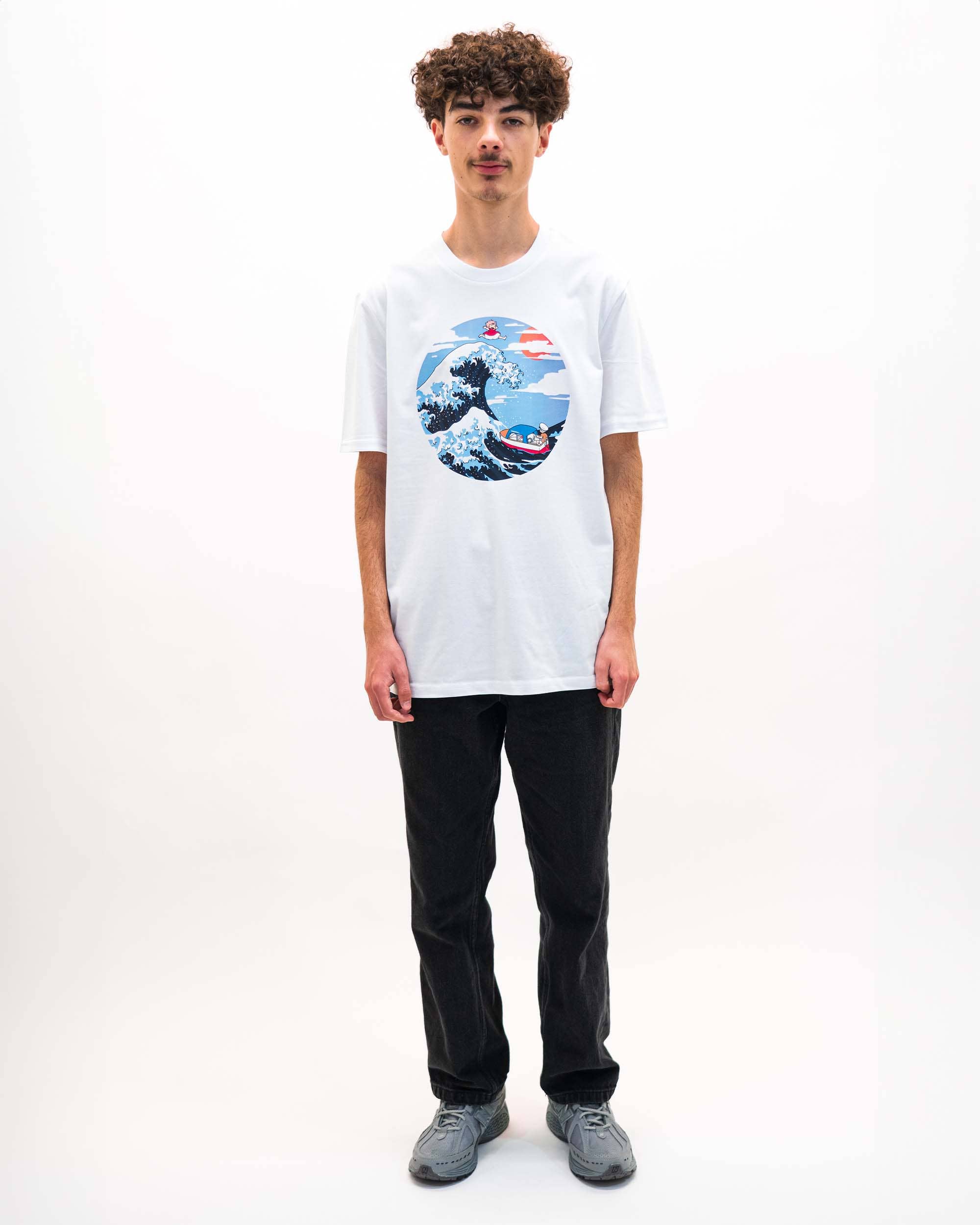 Grafitee - Wholesale Screen Printed T-Shirt - Unisex - Ponyo Wave Tshirt - Japanese Anime Graphic T-Shirt1