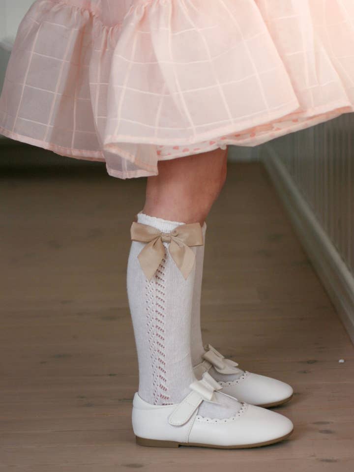 Liv & Loke - Wholesale Socks - Kids - Ebba Knee Socks - Offwhite5
