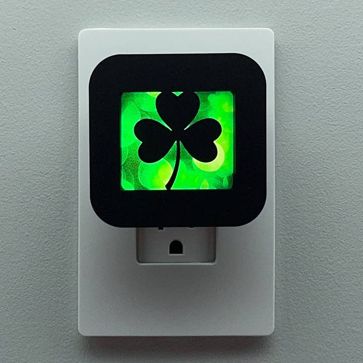St. Patrick's Day Shamrock Night Light Cover ONLY for wholesale by Swaplights Night Lights