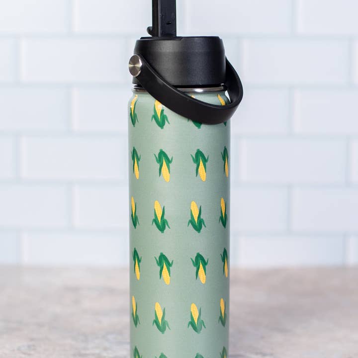 Retro Corn 22oz Water Bottle and other Purchase Wholesale flip straw water bottle. Free Returns & Net 60 Terms on Faire trending on Faire.