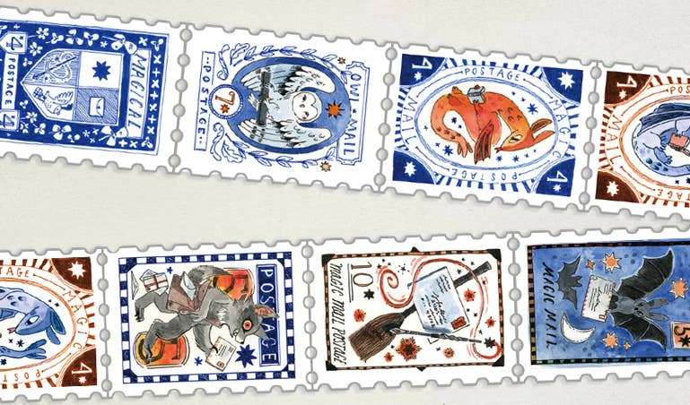 Shelley Couvillion - Wholesale Washi Tape - Magic Mail Stamp Washi Tape1