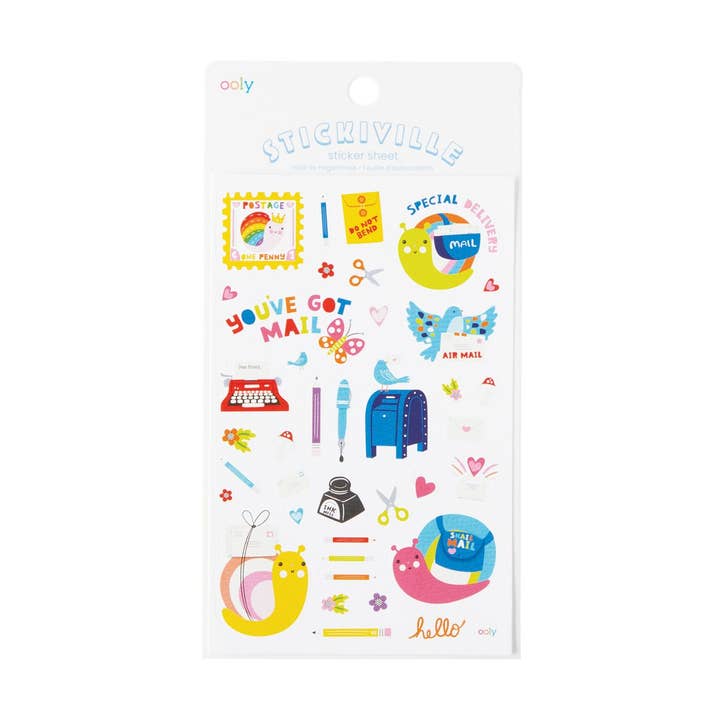 Stickiville Stickers: Snail Mail - Standard (1 Sheet) for wholesale by OOLY