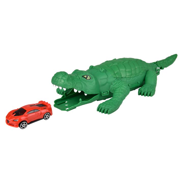 The Toy Network - Wholesale Toy Set - Kids - (T) 13" CROCODILE ANIMAL TRANSPORTER2