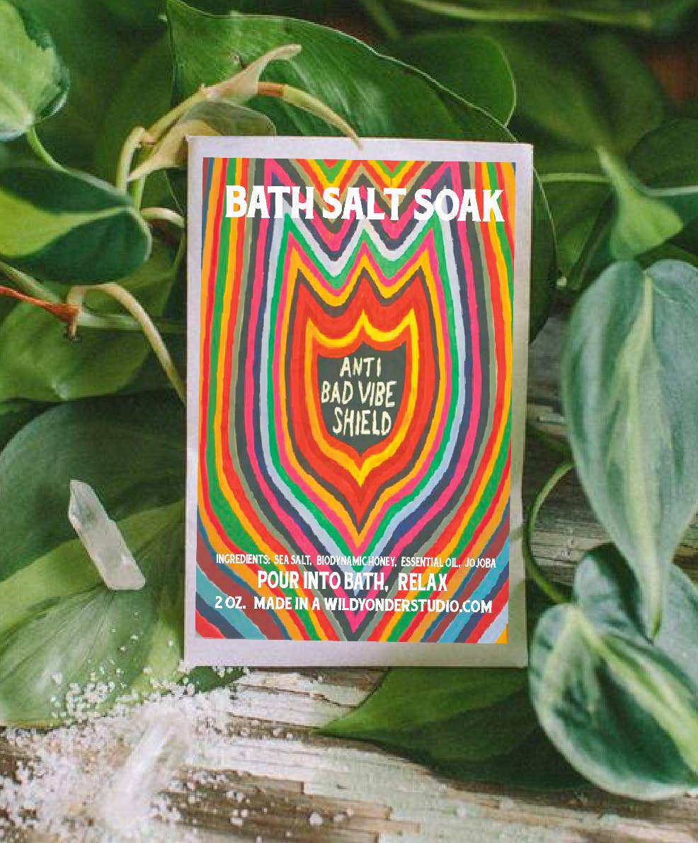 Wild Yonder Studio - Vente Lait de bain - Bain ou gommage pour le corps Anti Bad Vibe Shield