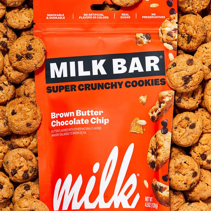Milk Bar Brown Butter Chocolate Chip Super Crunchy Cookies for wholesale by Milk Bar Store