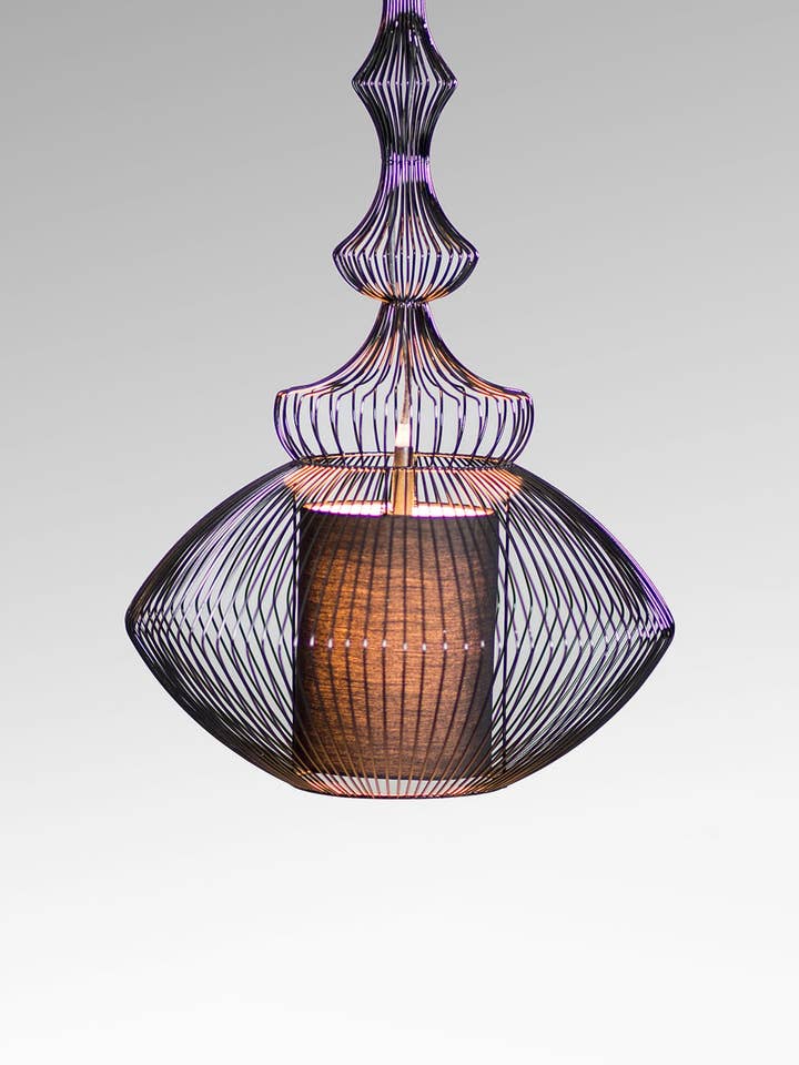 Suspension en cage métallique sans câble électrique pour la vente par BOIS BLANC HOME LTD