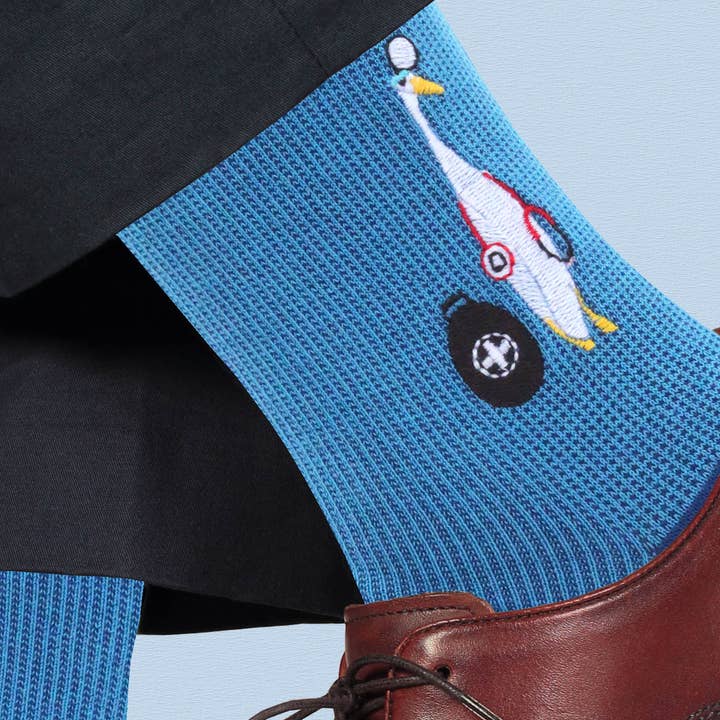 Soxfords – Großhandel Socken – Herren – „Quacks“ - Feine Herrensocken mit Doktormotiv