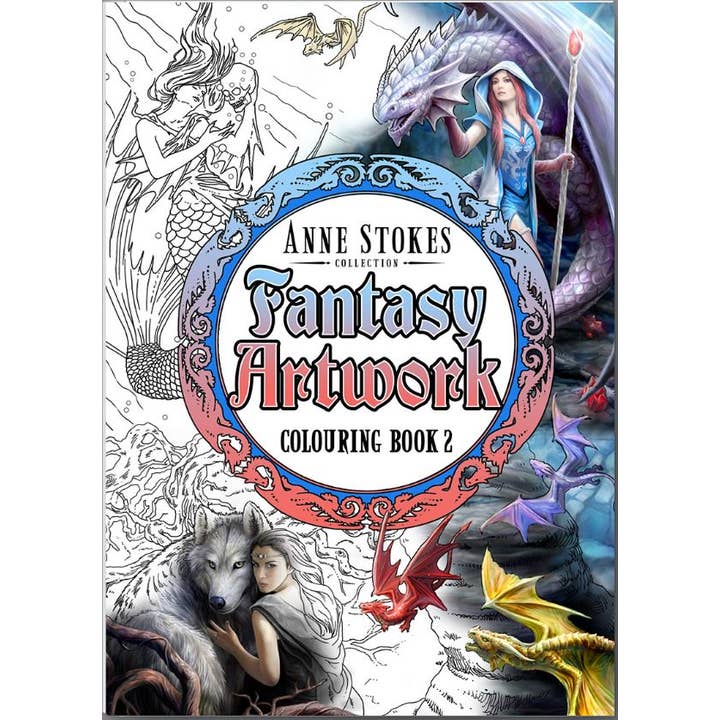 Starlinks Gifts - Wholesale Coloring & Activity Book - Adult - Anne Stokes Fantasy Art Coloring Book 2 ASCB2