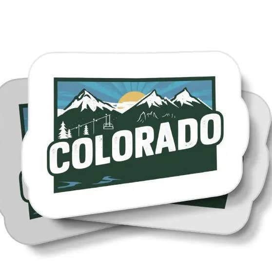 Retro Colorado Vandtæt Klistermærke for engroshandel hos JE Creates