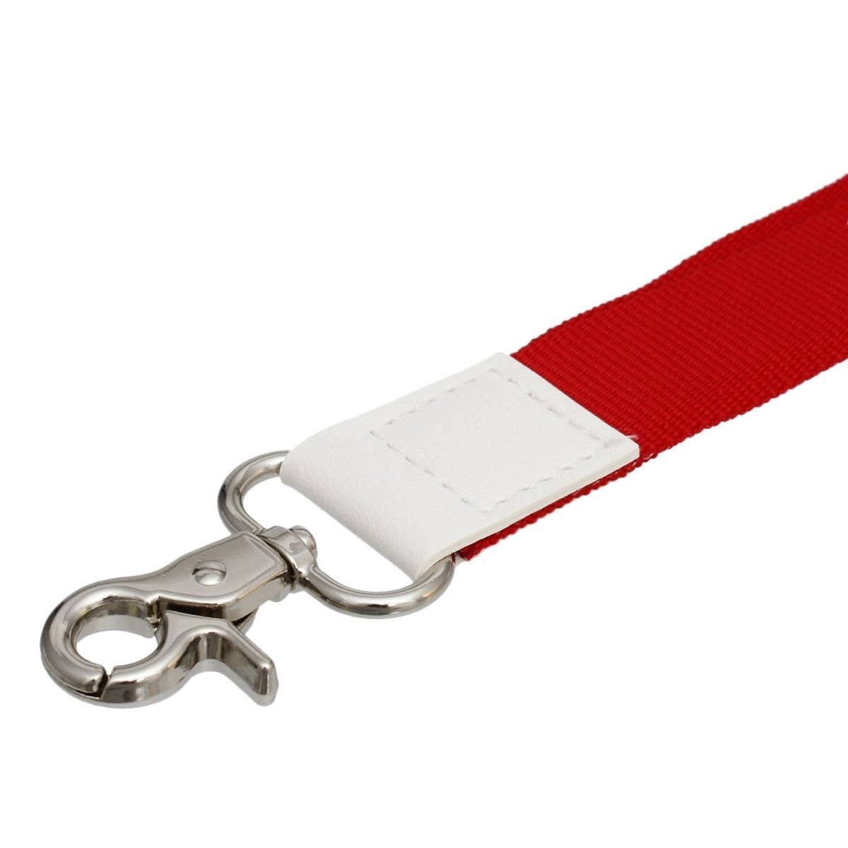 DST Red Canvas Lanyard ID Badge Clip Women for wholesale on Faire2