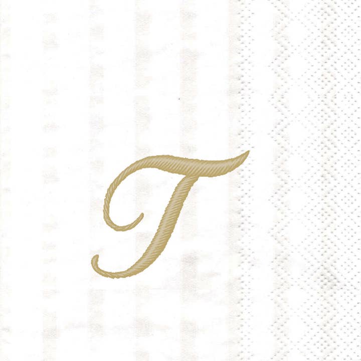 Essuie-tout en papier Monogram T, 16 unités pour la vente par Boston International