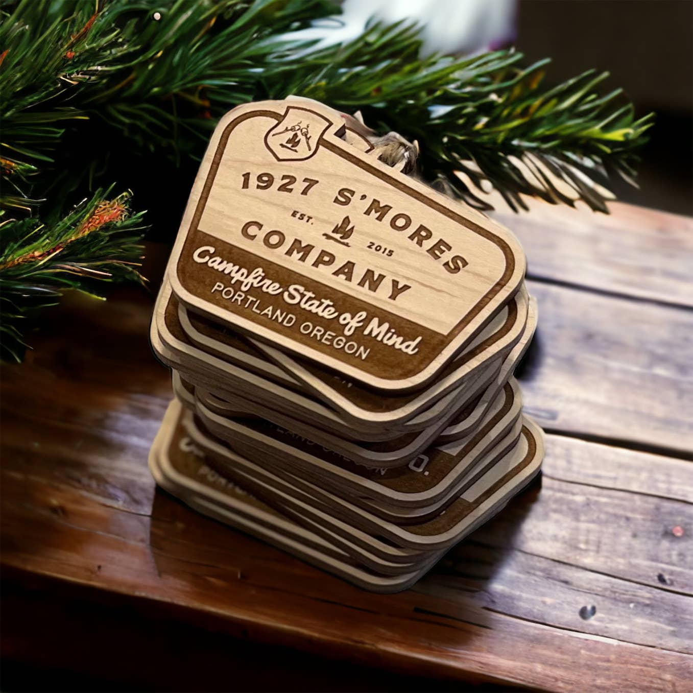 Wild Larch Creative - Wholesale Ornament - CUSTOM Wood Ornament | Custom Christmas Wood Ornament Eco20