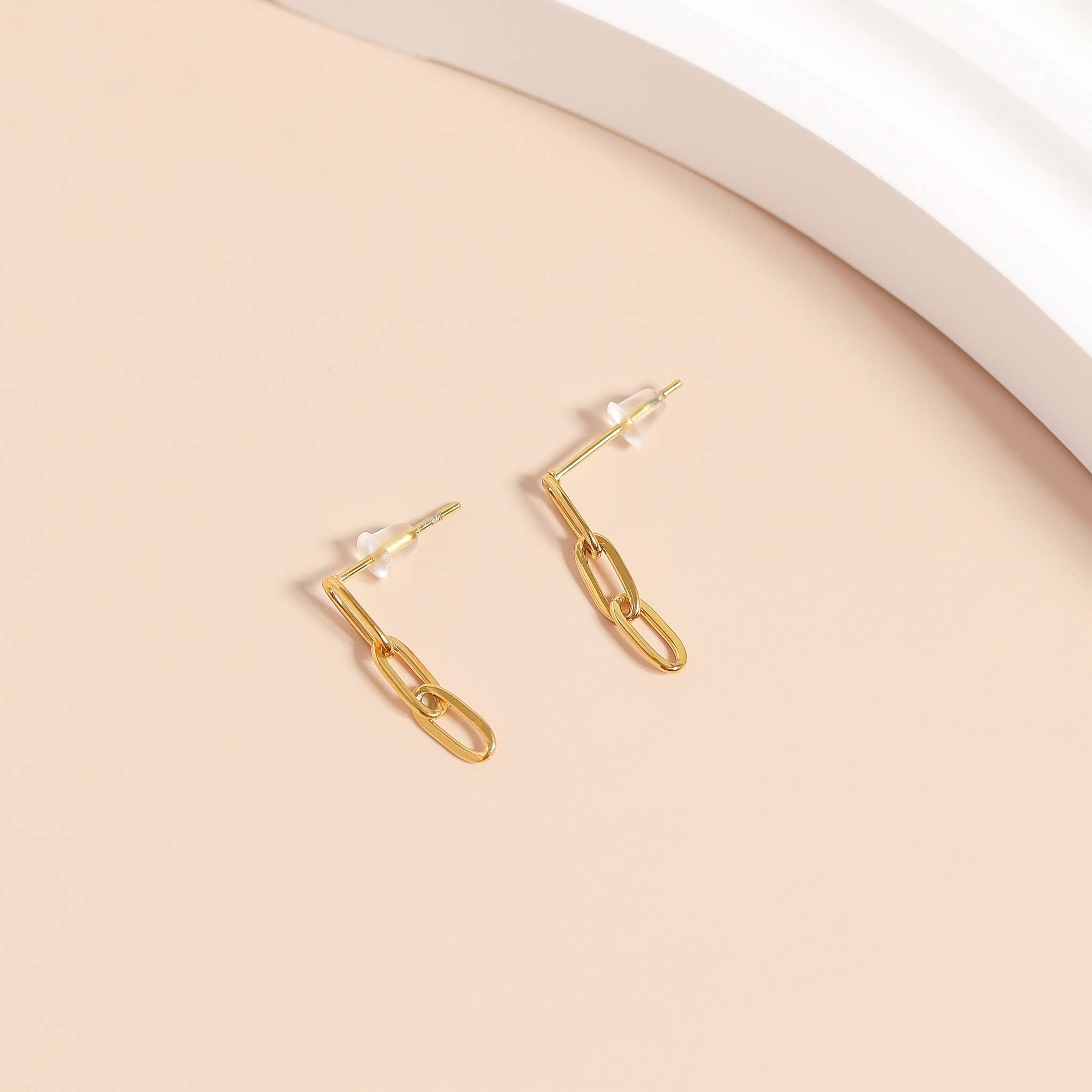 WJW - Wholesale Dangle Earrings - Stainless Steel Paperclip Earrings4