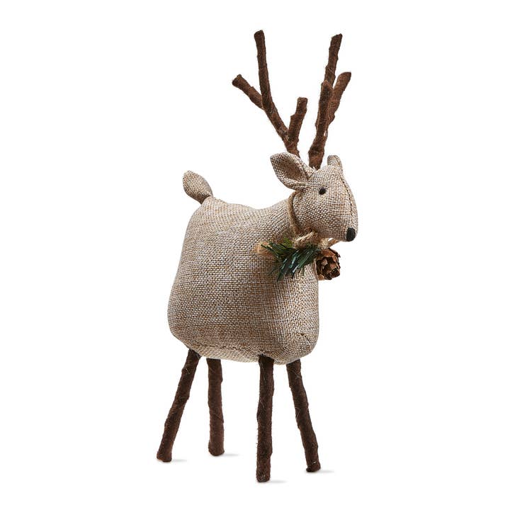 Tweedie Reindeer Large Taupe Polyester Christmas for wholesale by tag