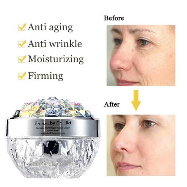 Dr. Liia - Wholesale Anti-Aging Moisturizer - Illuminate Night Repair Retinol Cream for Glowing and Smooth Skin