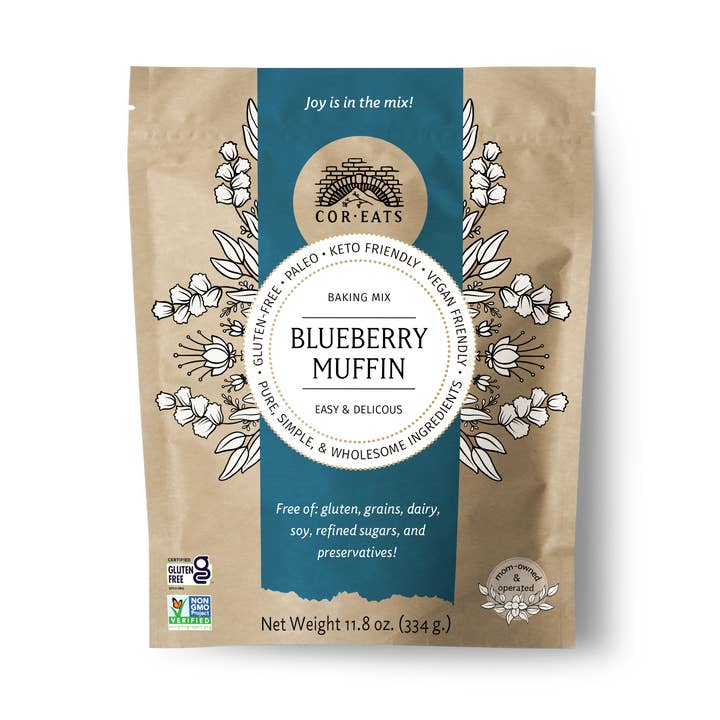 CorEats Mixes, Inc. – Preparado de muffin por atacado – Mistura para Muffin de Mirtilo0