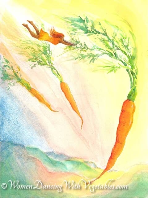 Carrots for wholesale by Women Dancing with Vegetables. Becoming Lighter