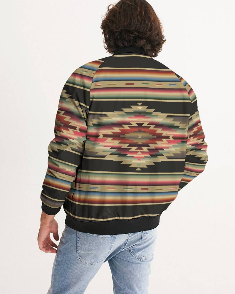Hi Octane | SilverBotanica - Wholesale Bomber Jacket - Men's - SilverBotanica Serape Design Men's Bomber Jacket1
