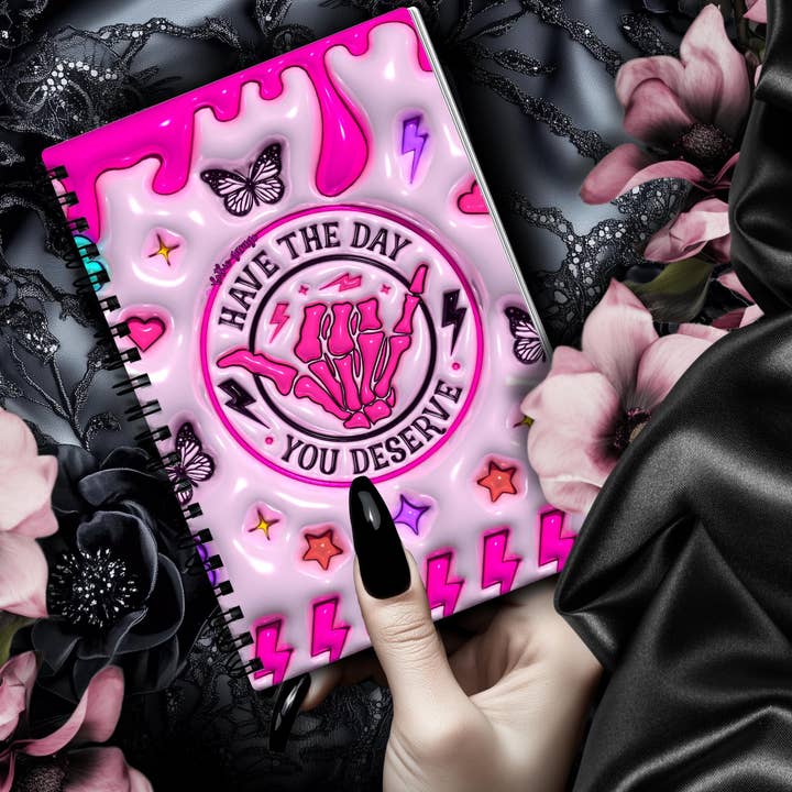 Livre d'autocollants réutilisables "Passe la journée que tu mérites", album d'autocollants sarcastiques, cadeau parfait pour personnaliser les collectionneurs d'autocollants. pour la vente par Gothic Garage