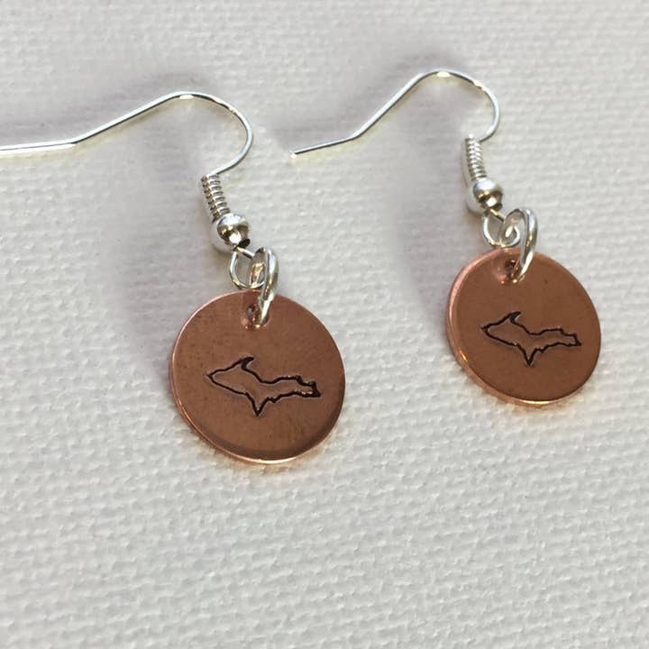Brincos de cobre superior de Michigan por atacado de LL Always