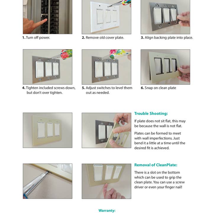 TedStuff - Wholesale Light Switch Cover/Plate - CleanPlate Classic in Midcentury Gold for Toggle Switches9