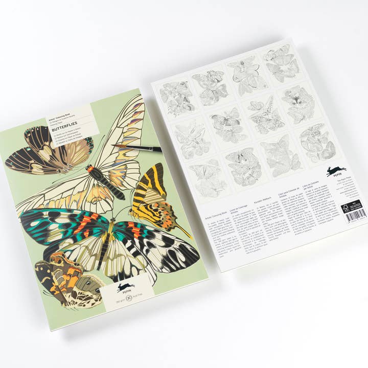 Butterflies Artists' Colouring Book for wholesale by Pepin Press
