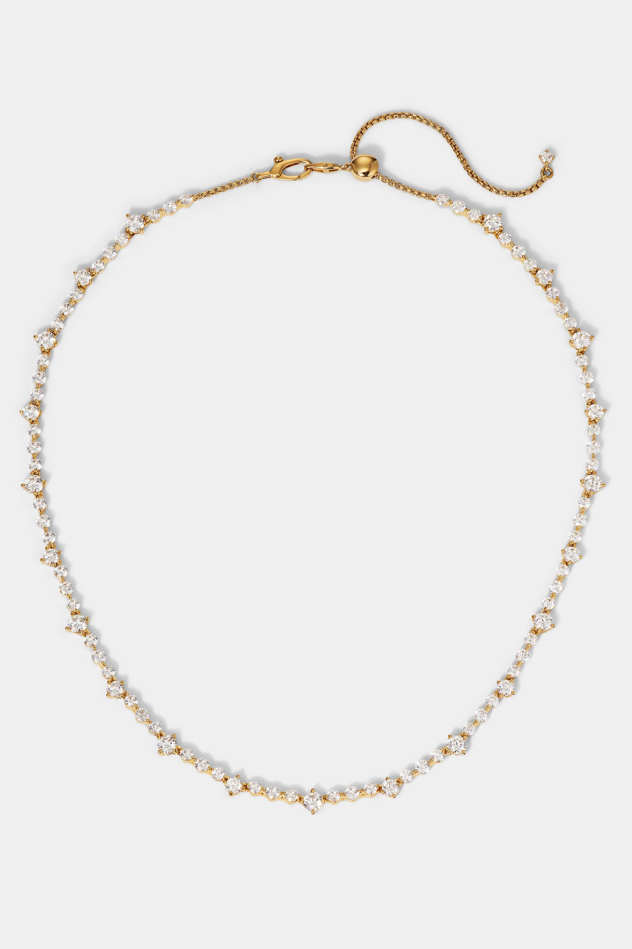 NADRI - Vente Collier maille et chaîne - COLLIER DE TENNIS À COL CASSI CZ0