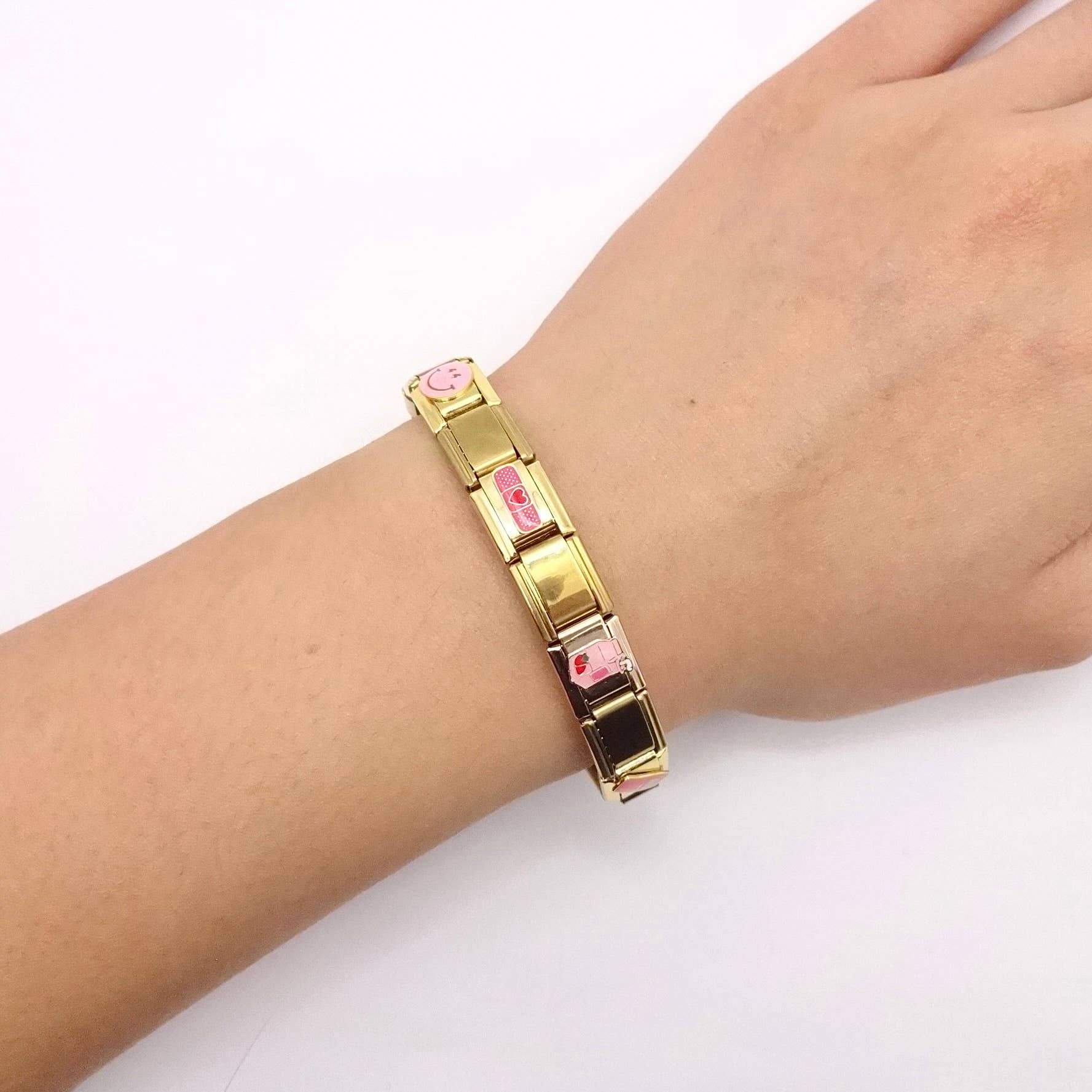 KIKICHIC - Wholesale Charm/Dangle Bracelet - Pink Italian Charm Bracelet3