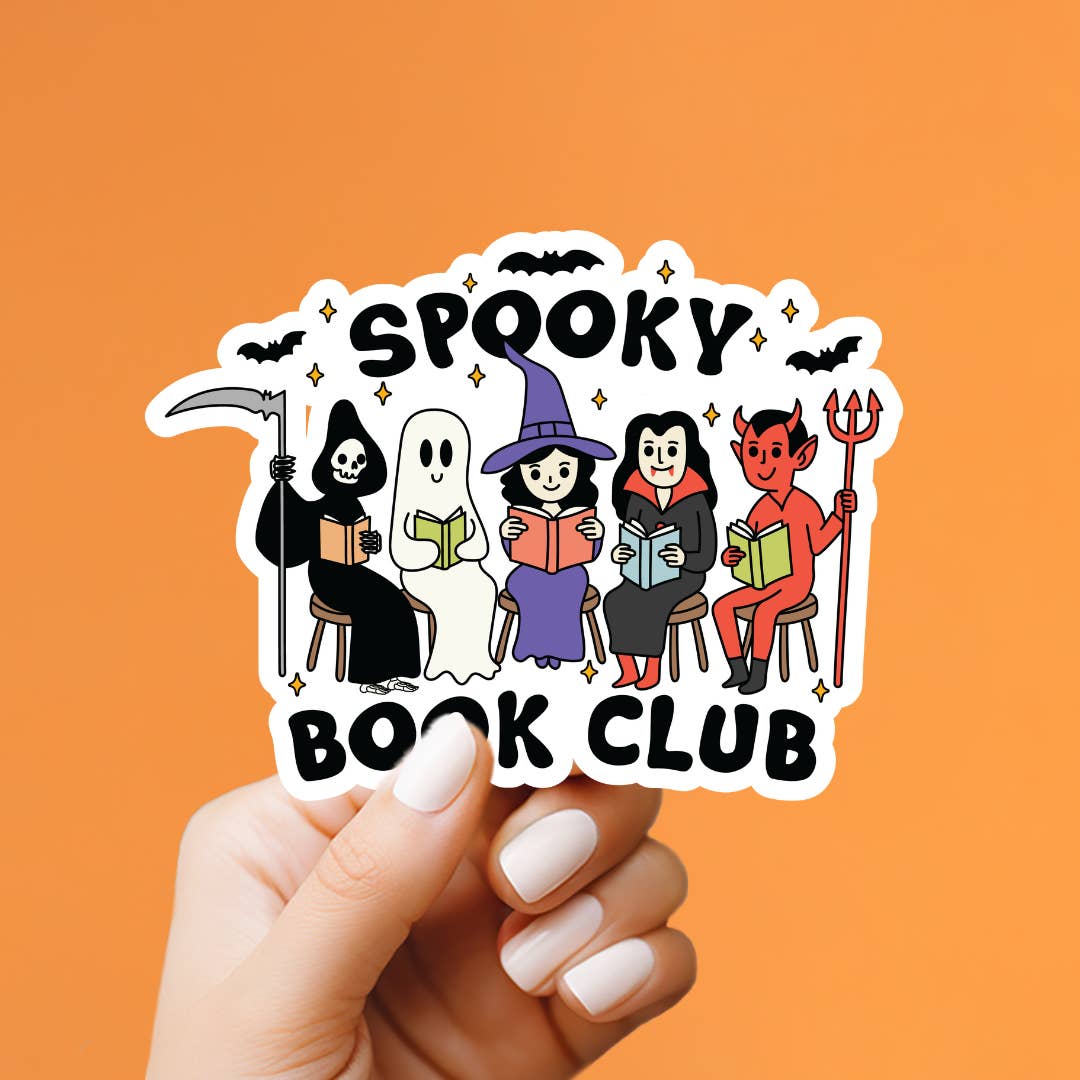 Market by Mari - Vente Autocollant - Autocollant Spooky Book Club