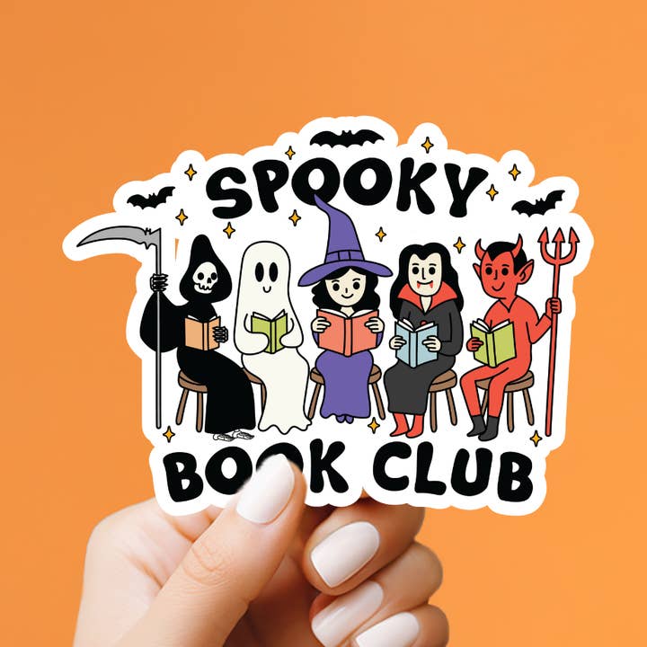 Market by Mari - Vente Autocollant - Autocollant Spooky Book Club0