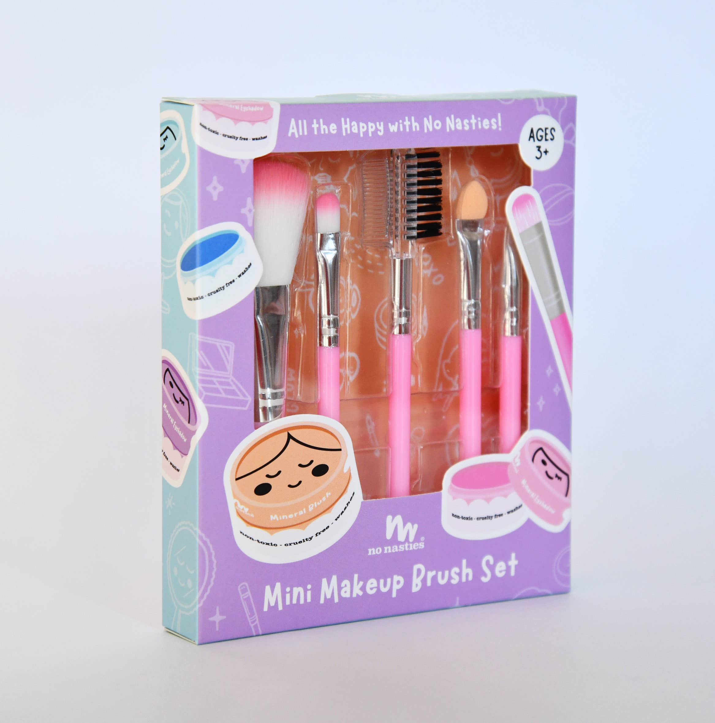 no nasties kids - Wholesale Make-up brush set - No Nasties Kids Mini Makeup Brush Set1