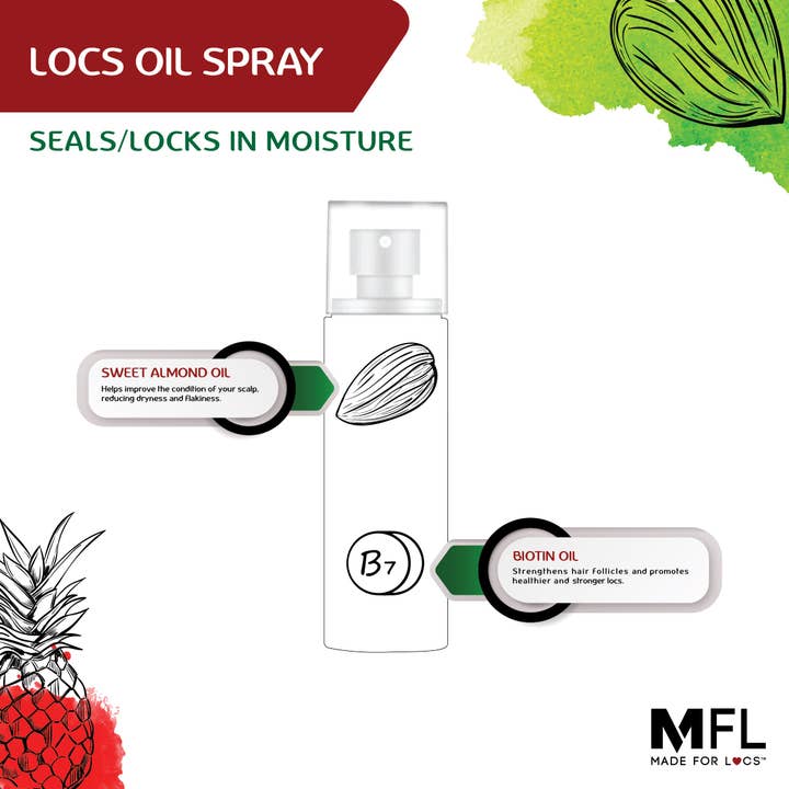 Made For Locs - Wholesale Hair Oil - Locs Vegan Oil Spray | 4 oz