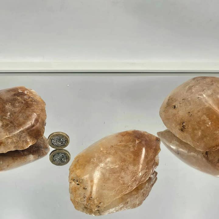 Distinction Crystals - Wholesale Spiritual Stone/Crystal - Golden Healer Quartz Crystal Half Polished 1KG Batch