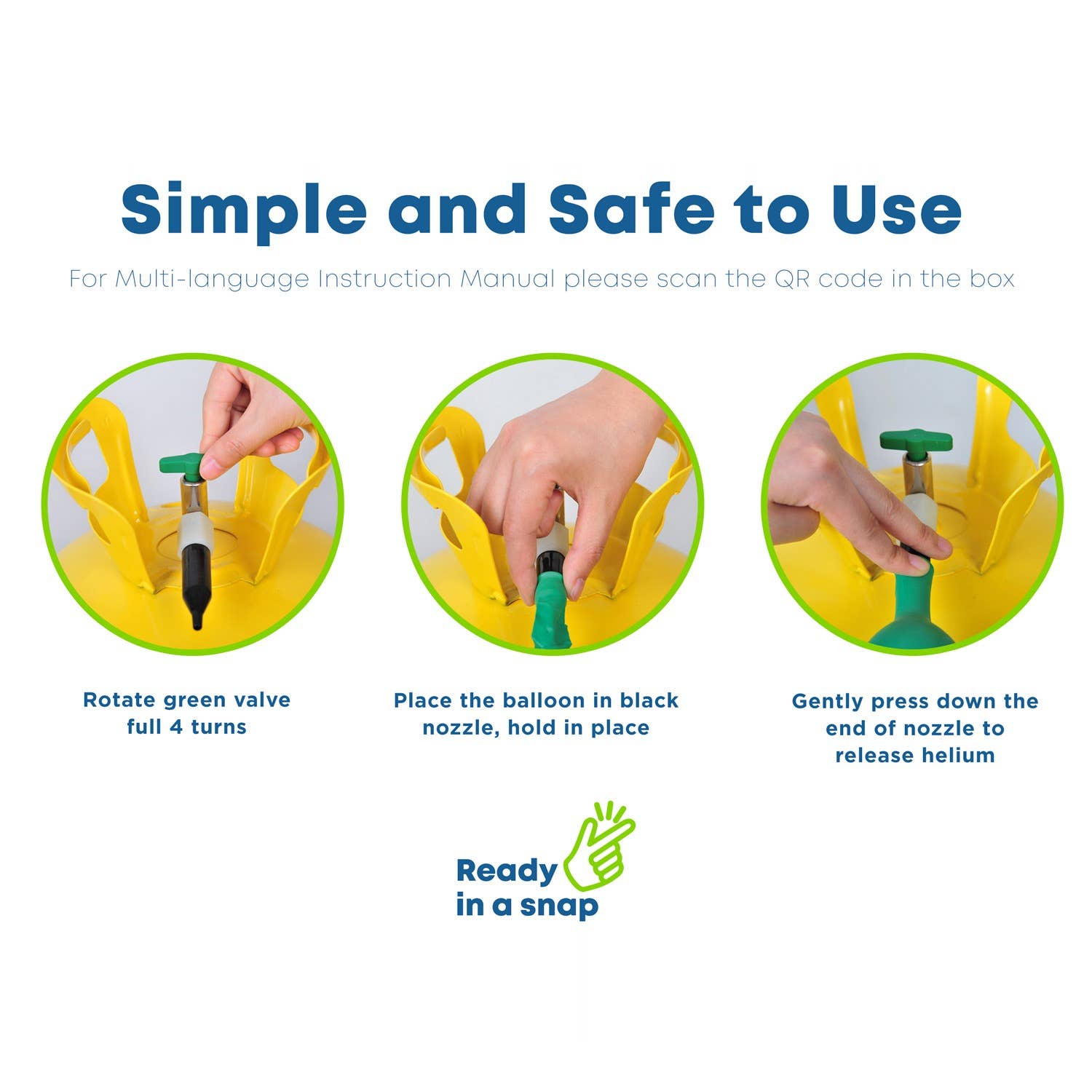 Balloonee - Wholesale Balloon - Balloonee Standard Disposable Helium Party Kit7