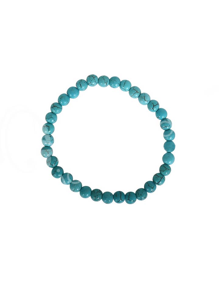 BRACCIALE (PC) - TURCHESE, SINT. (5-6 MM) 7,15 a 7,25" per la vendita all'ingrosso da parte di Oceanic Linkways Inc