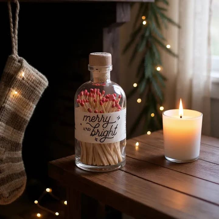 Vintage Apothecary Christmas Merry Red Matches and other Purchase Wholesale bearspaw christmas market. Free Returns & Net 60 Terms on Faire trending on Faire.