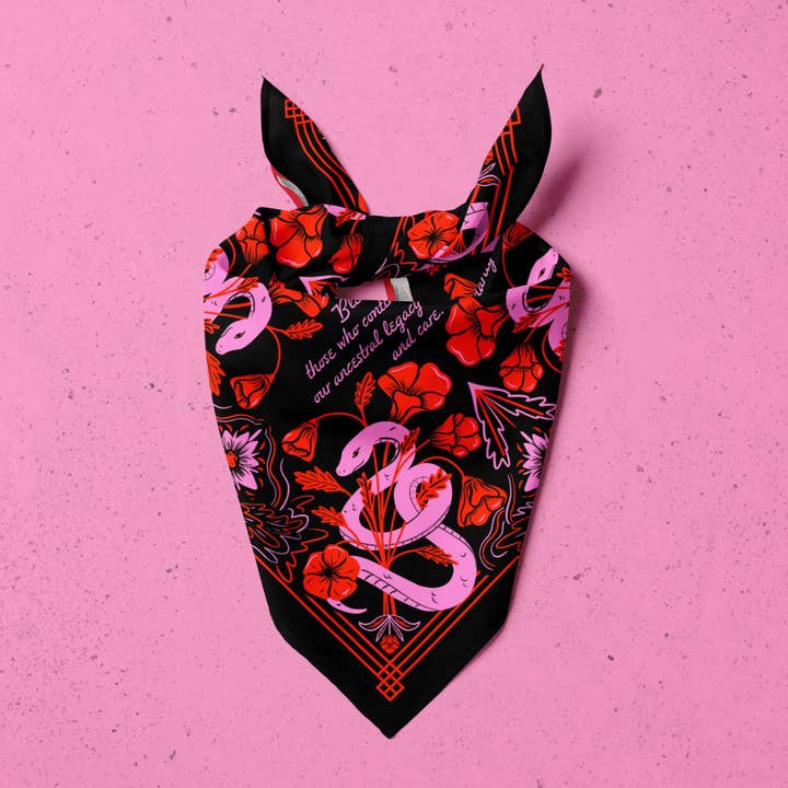 Poppy Snake Legacy Bandana for wholesale by Moonymade